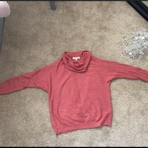 Loose turtleneck sweater